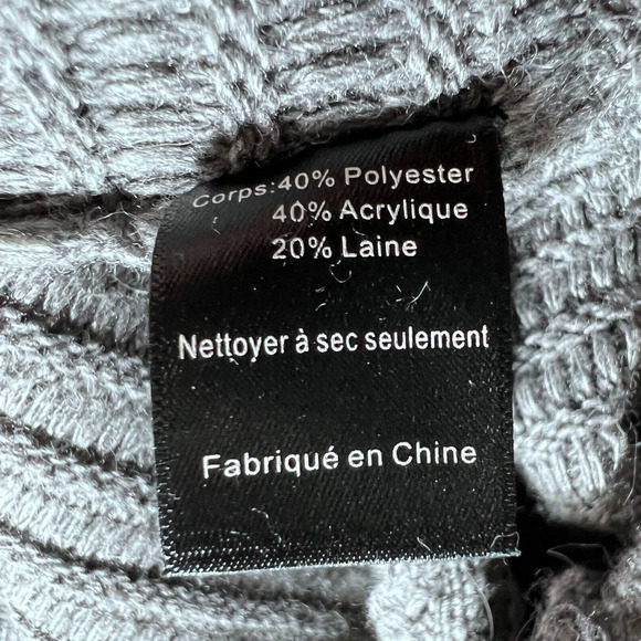 ASTR The Label Gray Ribbed Dolman Sleeve Sweater Dress Size M - Picture 7 of 7